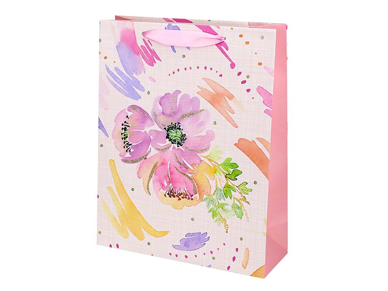 Пакет подар. мат. лам. Нежная любовь 26х32 см, глиттер. ППК-3698