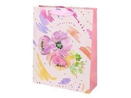 Пакет подар. мат. лам. Нежная любовь 26х32 см, глиттер. ППК-3698