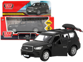 Технопарк. Машина «INFINITI QX80» металл. инерц. 12,5 см (открыв. двери, багажник) черный доставка оптом в Донецк