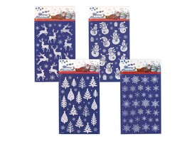 Оконное украшение "Новый год" 20*30 см, микс. Арт. Р6214-2