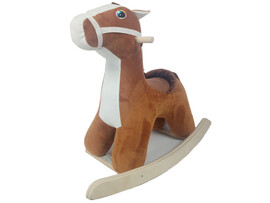 Качалка "Лошадь" коричневая 57*51*29 см НИ101ЛКор доставка оптом в Донецк