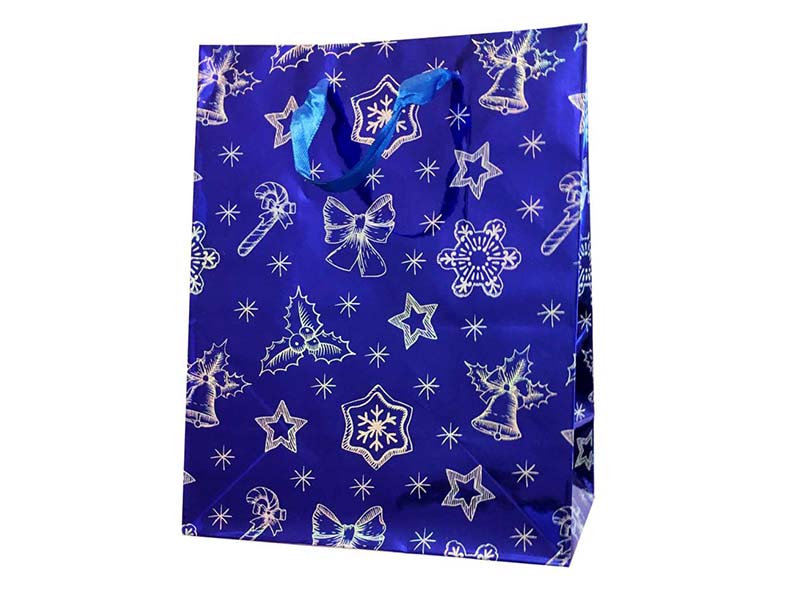 Пакет подар. "Новый год" 18*23 см, синий. Арт. Р725-2