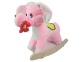 Качалка "Слон с цветком" розовый 51*47*29 см См-750-4Cл доставка оптом в Донецк