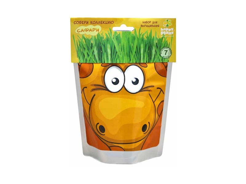 Набор для выращивания растений "Жираф" 14*18 см в пак. hp-45/БМ
