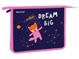 Папка А5 для тетрадей 1 отделение Berlingo "Fox Dreamer" на молнии доставка оптом в Донецк