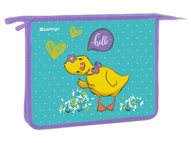 Папка А5 для тетрадей 1 отделение Berlingo "Hello" на молнии доставка оптом в Донецк