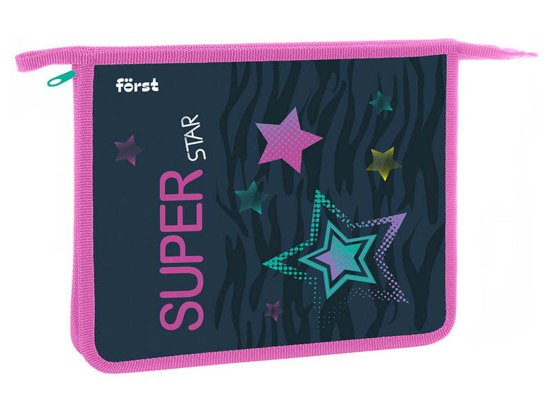 Донецк игрушка оптом Папка А5 для тетрадей 1 отделение Först "Super star" на молнии