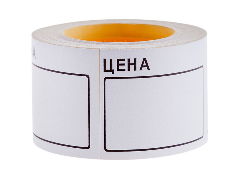 Донецк игрушка оптом Ценник 50*40мм «OfficeSpace» 200шт БЕЛЫЙ