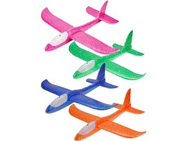 Самолет планер свет  45 см пенопласт