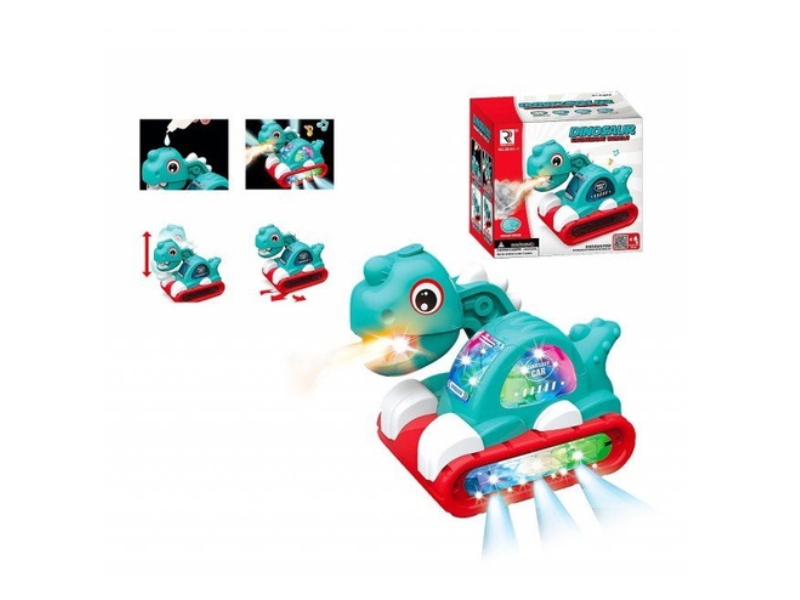Машинка-динозавр на бат., свет, звук, пар., 15*13 см в кор. Y16131246