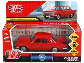 Технопарк. Машина «ГАЗ-2401 ВОЛГА» металл. инерц. 12 см (открыв. двери, багажник) красный доставка оптом в Донецк