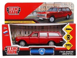 Технопарк. Машина «ГАЗ-2402 ВОЛГА» металл. инерц. 12 см (открыв. двери, багажник) красный доставка оптом в Донецк