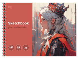 Скетчбук для акварели  А5 20 л BG "Титул" (гребень, глян. лам.) СА520гр_61988 доставка оптом в Донецк