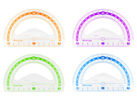 Транспортир Berlingo "Color" 10 см 180° PT_30010 доставка оптом в Донецк