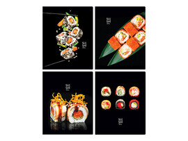 Тетрадь 48л КЛЕТКА BG "Sushi roll" доставка оптом в Донецк