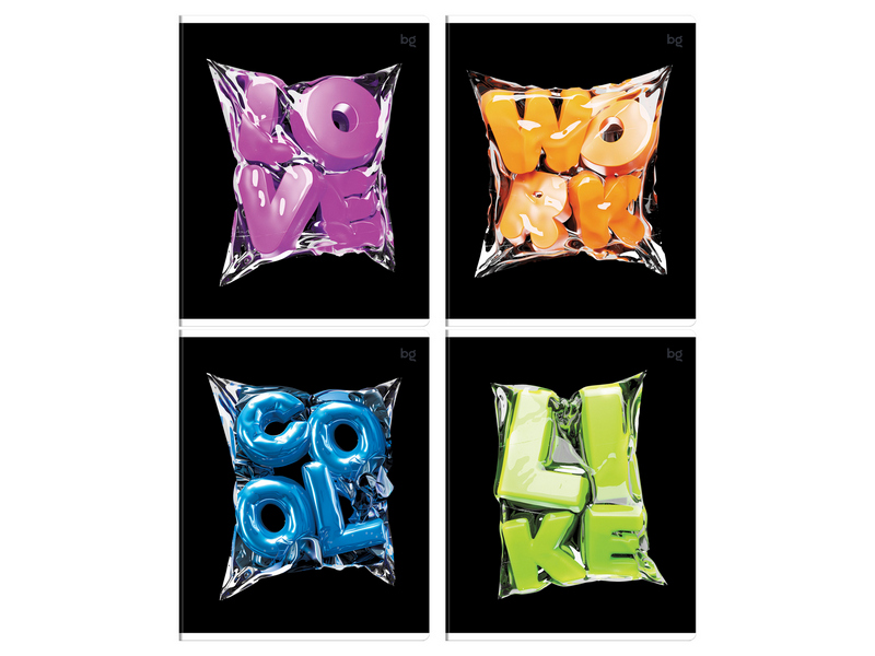 Донецк игрушка оптом Тетрадь 48л КЛЕТКА BG "Вакуум"