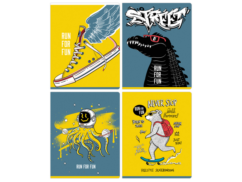 Донецк игрушка оптом Тетрадь 60л ЛИНИЯ BG "Never stop"