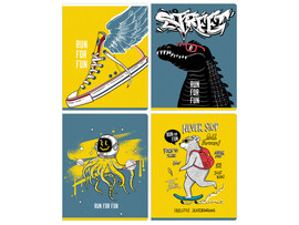 Тетрадь 60л ЛИНИЯ BG "Never stop" доставка оптом в Донецк