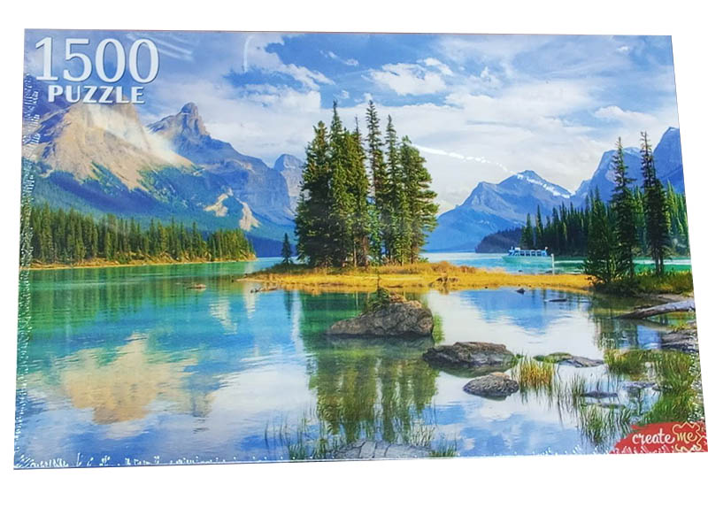 Пазлы 1500 эл. Утреннее озеро в горах. ШТ1500-7465