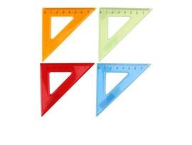 Треугольник "Цветное ассорти" 7 см, 45гр. Л-6200 (кратно 4)