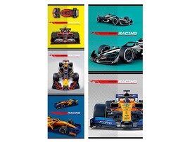 Тетрадь 40 л. Королевская гонка, клетка, обл. мел. карт. 40-2951