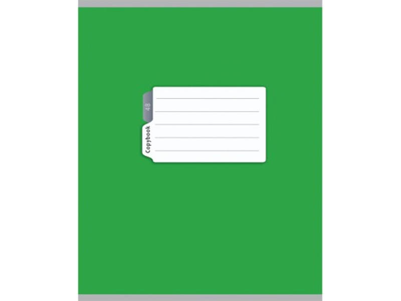 Тетрадь 48 л. Зеленая классика, линия, цв. мел. обл. 48-0224