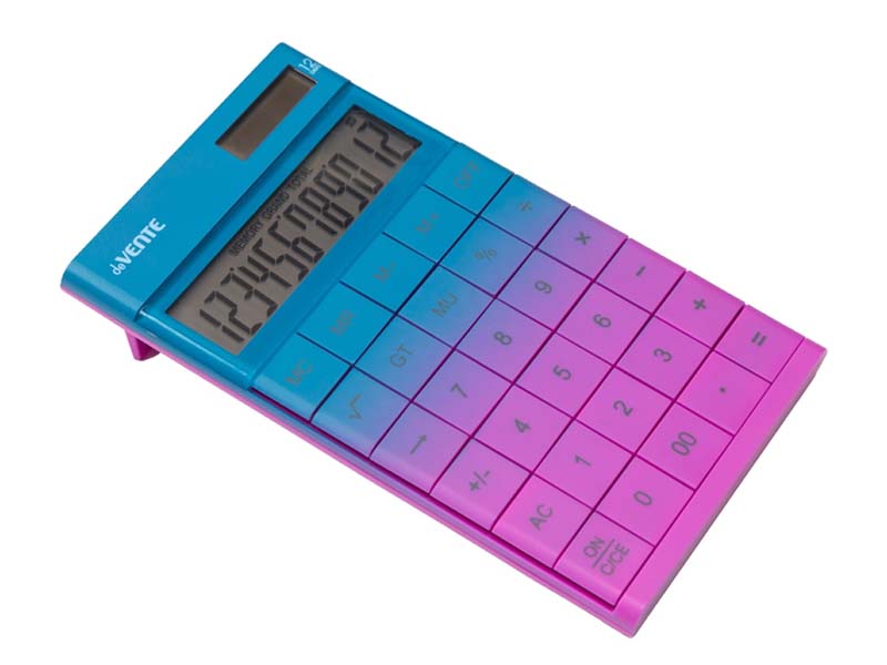 Калькулятор "deVENTE. Degrade" 10x16.6 см, 12 разр., дв. питание, белый