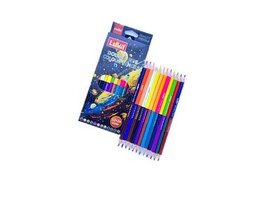 Карандаши цв. "Cello" 12 шт., 24 цв., двухстор., трехгр., к/к