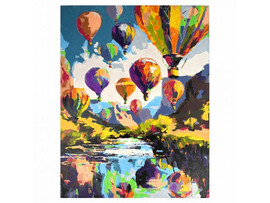 Картина по номерам 40х50 см «ВОЗДУШНЫЕ ШАРЫ» доставка оптом в Донецк