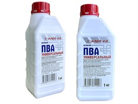 Клей ПВА "С-КЛЕЙ-КА" 1 кг, универс. КУ-1000