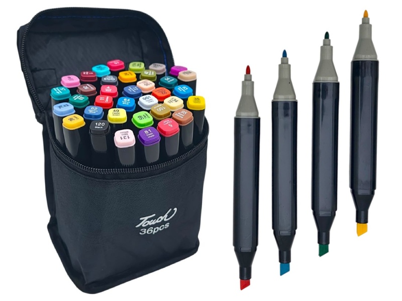 Набор маркеров худож. двухстор. 36 цв. в сумочке
