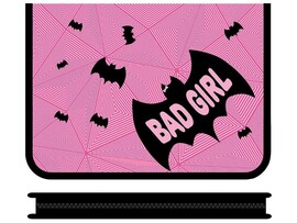 Папка для тетрадей А5 "Bad girl" 23х18 см, молния вокруг, пласт.
