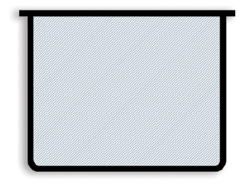 Папка для тетрадей А5 "Прозрачная" молния сверху, черная окантовка