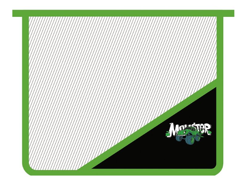 Папка для тетрадей А5 "Monster Truck" 23х19 см, молния сверху, пласт.