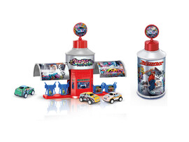 Игрушка «Транспортная заправка» с машинкой металл. 12*6,5 см в банке доставка оптом в Донецк