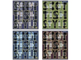 Тетрадь 48 л. Scotish, линия, мел. карт., офсет. AL12026