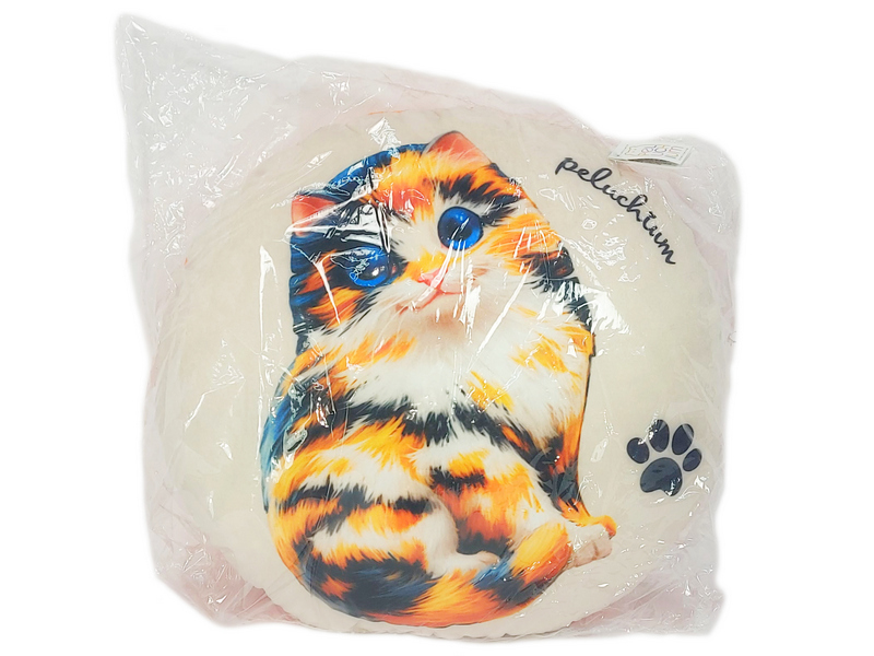 Донецк игрушка оптом Игрушка-подушка круглая «Кошка Лилу» 41х41см RPH-006