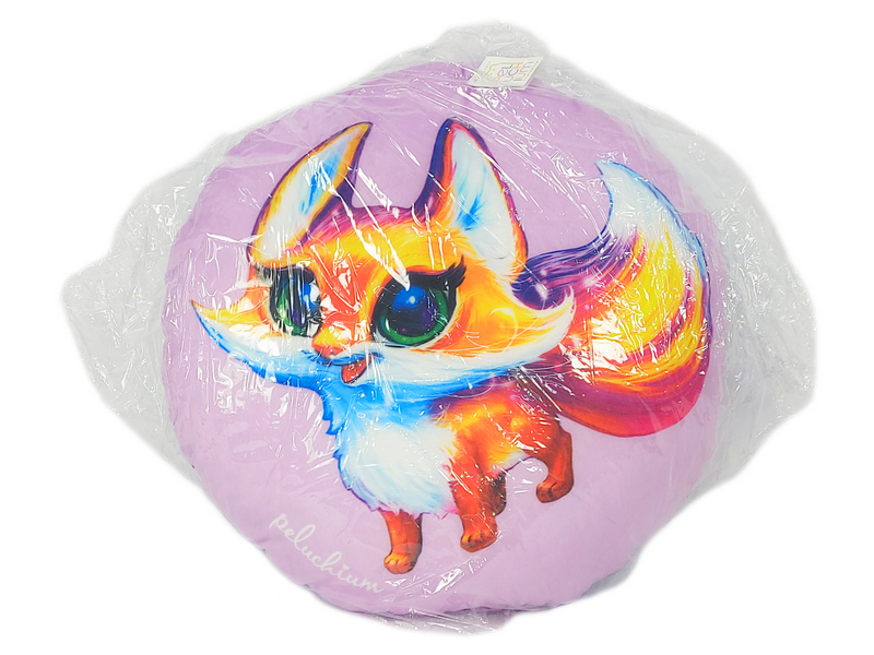 Донецк игрушка оптом Игрушка-подушка круглая «Лиса» 41х41см RPH-007