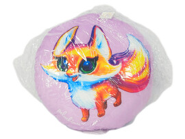 Игрушка-подушка круглая «Лиса» 41х41см RPH-007 доставка оптом в Донецк