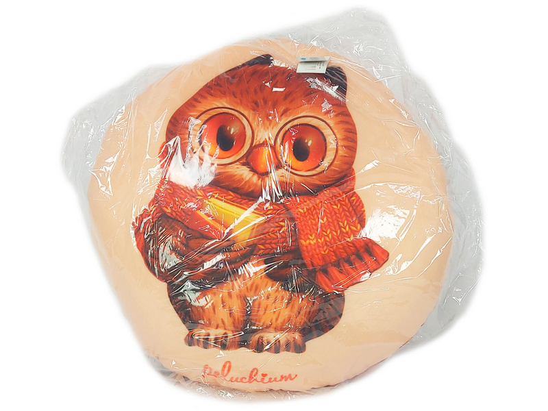 Донецк игрушка оптом Игрушка-подушка круглая «Сова» 41х41см RPH-003