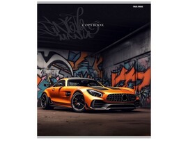 Тетрадь А4 96 л. Авто и граффити, клетка, тиснен. холст. Т96-2262