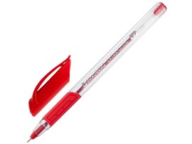 Ручка шариковая масляная «BRAUBERG Extra Glide GT» трехгранный прозрачный корпус 0,7 мм КРАСНАЯ (12шт/уп) доставка оптом в Донецк