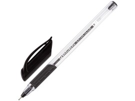 Ручка шариковая масляная «BRAUBERG Extra Glide GT» трехгранный прозрачный корпус 0,7 мм ЧЕРНАЯ (12шт/уп) доставка оптом в Донецк