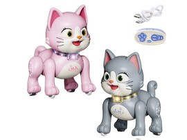 Интеракт. игр. Р/У "Кошка" 20 см, свет, звук, ходит, сидит, танцует, в кор. Y22773216