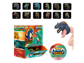 Игрушка пальчиковая «Дино битвы» в шаре доставка оптом в Донецк