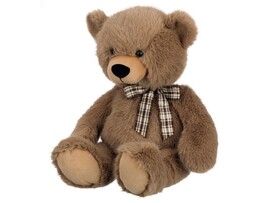 Мягкая игр. Мишка с бантиком 28 см в пак. Relana. RL24144-28