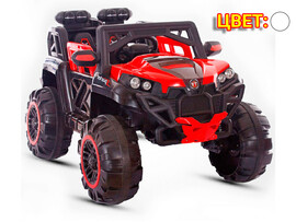 Электромобиль Джип на р/у 1-местный 4WD  (аккум. 12V, 7Ah, свет, звук, подключение USB+MP3, до 5 км/ч, до 8 лет, до 30 кг) белый HQC037-1988