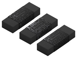 Ластик "DoubleBlack" 50*18*10 мм, прямоугольный