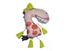 Подушка-игрушка Лошадка яблоки GLD-001 доставка оптом в Донецк