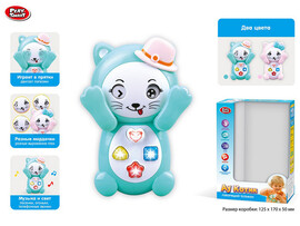 Телефон на бат. «Котик» (свет, звук) 12,5*17*5 см в кор. 7828/DT доставка оптом в Донецк